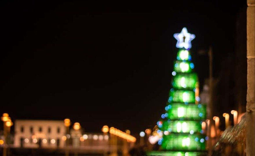 Barco navideño de Gijón