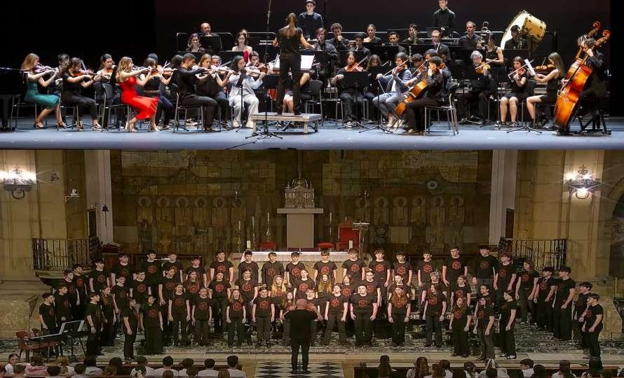 Concierto de Coros de Enseñanza Profesional y Orquesta Sinfónica del Conservatorio Profesional de Música y Danza de Gijón