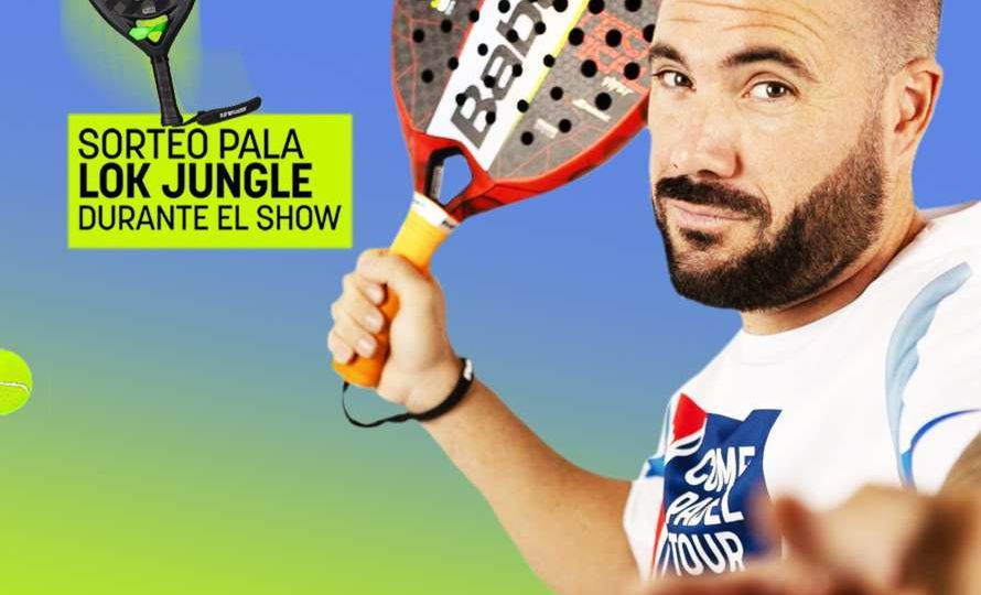 Abraham Martín en «Comedy Padel Tour»