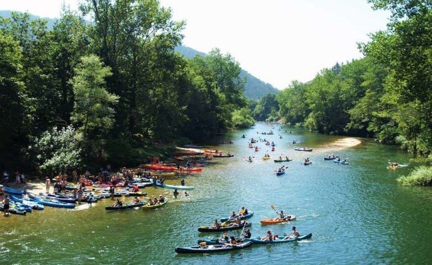 Descenso del Sella en canoa
