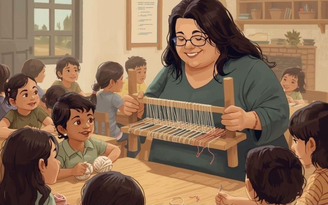 Aprendiendo a tejer de Luci